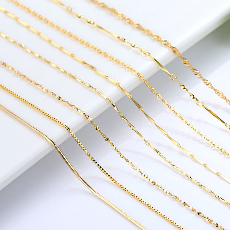 Colar Banhado A Ouro 18K Para Mulheres - O Retalho
