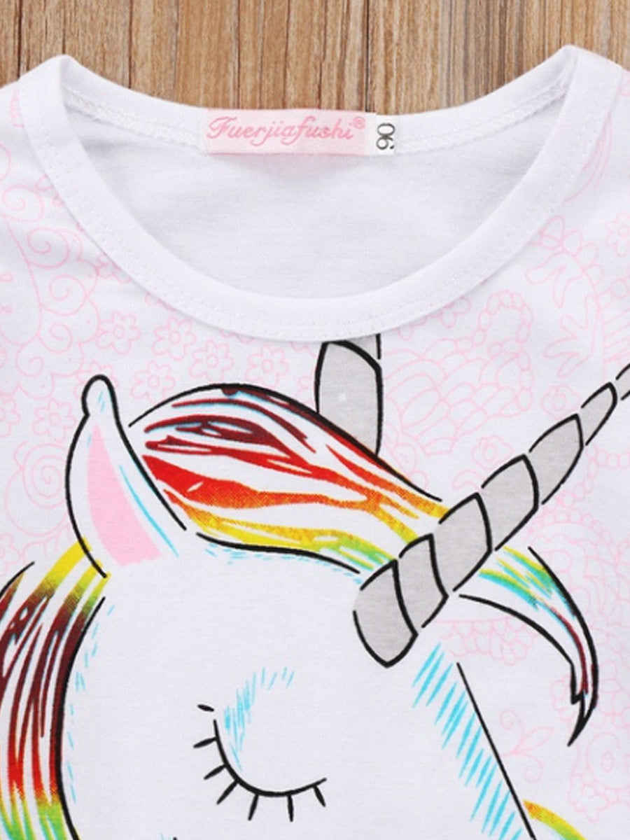 camisola infantil com estampa de unicórnio - O Retalho