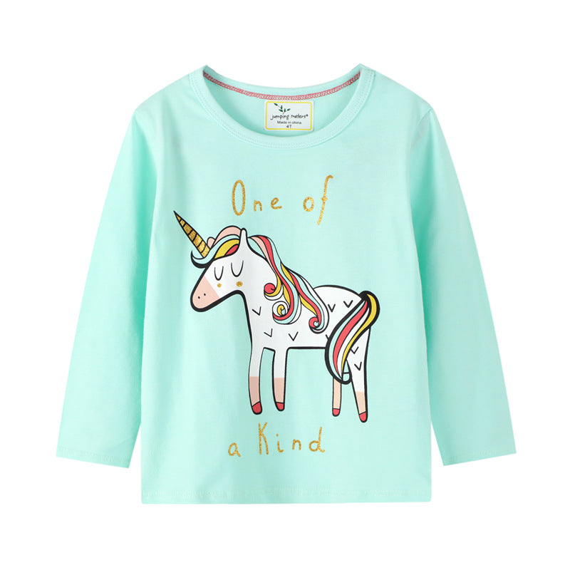 camisolas com desenho de unicórnio de meninas para inverno - O Retalho