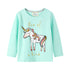 camisolas com desenho de unicórnio de meninas para inverno - O Retalho