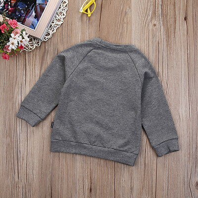 Spring and Autumn kids sports letter printed sweater - O Retalho