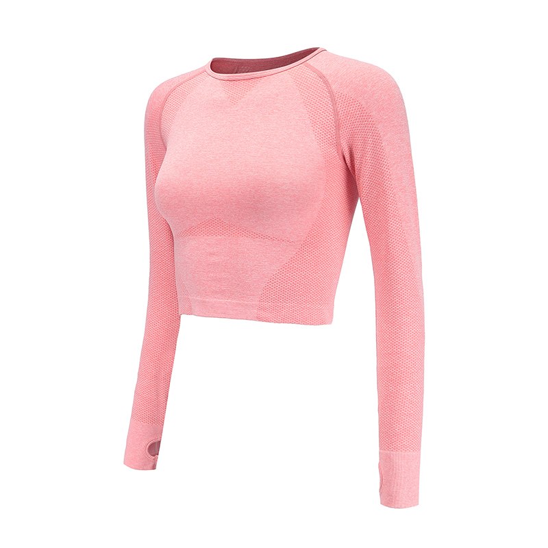 Blusas de Yoga Sem Costuras para Mulheres Ajustado para Academia e Corrida - O Retalho