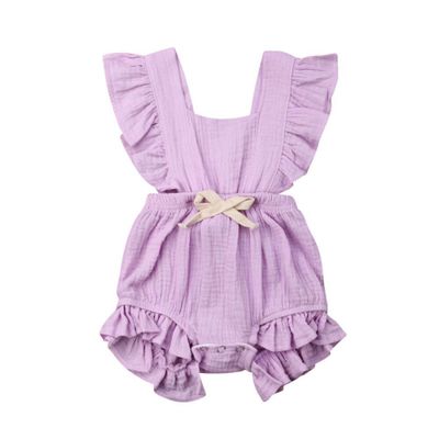 Vestido de bebê com laço e manga - O Retalho