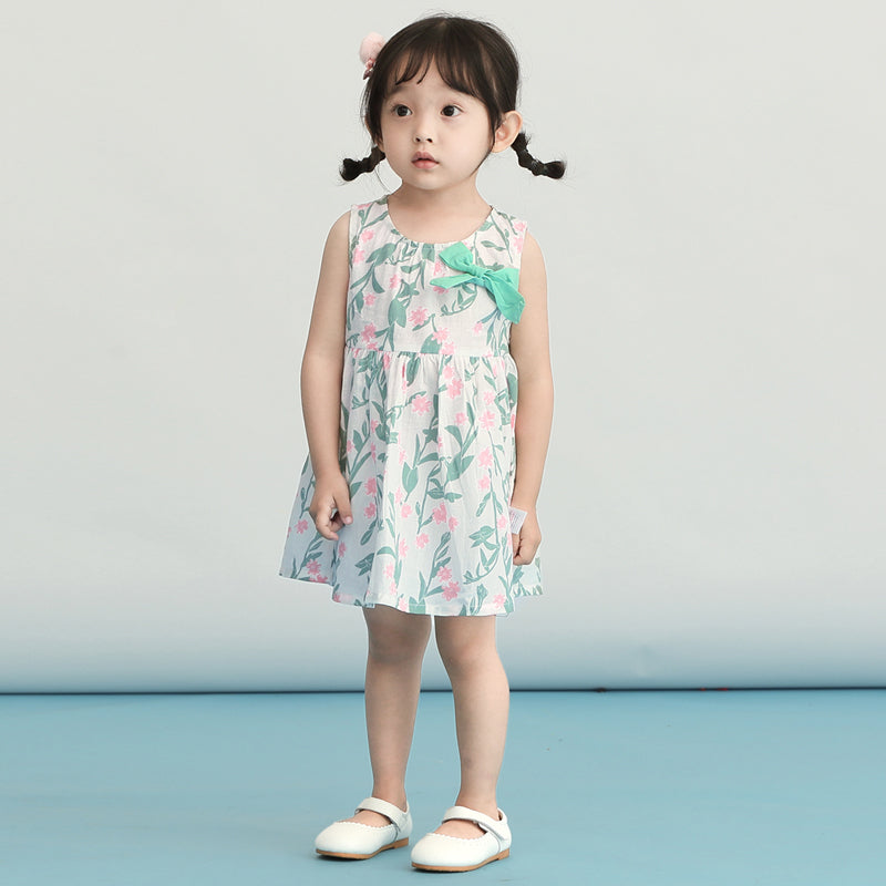 Vestidos para meninas com estampa de flores - O Retalho