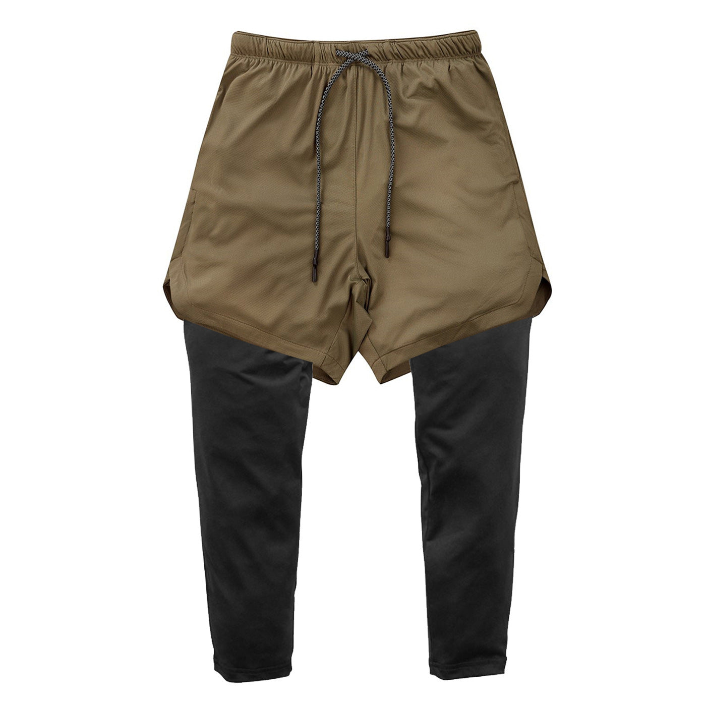 Shorts de Esportes para Corrida e Academia - 2 em 1, Secagem Rápida - O Retalho