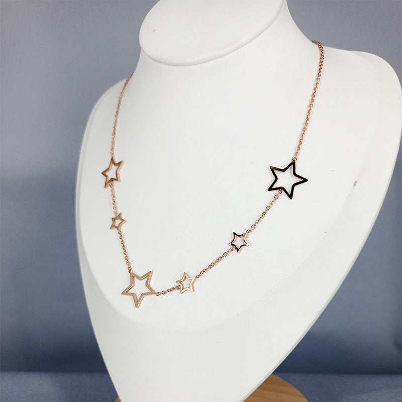 Colar Para Mulheres Design de Estrelas - O Retalho