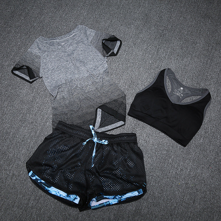 Conjunto Feminino de Yoga com 3 Peças - Estilo e Desempenho para Seus Treinos de Verão - O Retalho