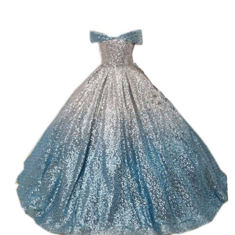 Vestido de cauda longa para meninas - O Retalho