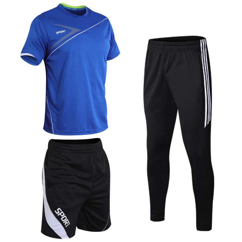 T-shirt Casual Meia Manga Roupa Desportiva, Três Peças - O Retalho