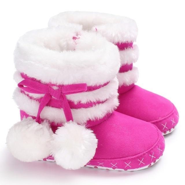 Botinhas de Inverno com Pompons - O Retalho