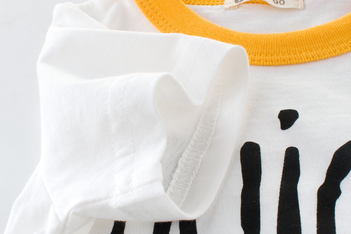 camisetas infantis de verão, manga curta - O Retalho