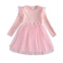 vestidos elegantes para meninas com desenho de unicórnio - O Retalho