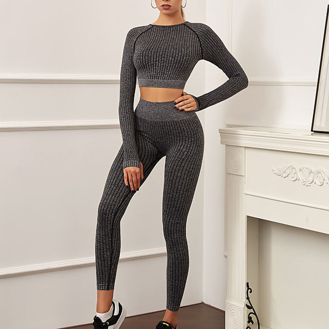 Fato de treinos femininos de inverno para academia e fitness - O Retalho