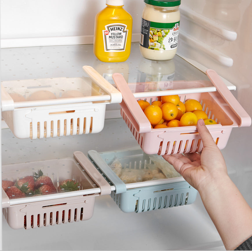Organizador de Geladeira com Design Ajustável - Mantenha Sua Cozinha Organizada - O Retalho