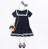 Vestido elegante para meninas com detalhes de cor branca - O Retalho
