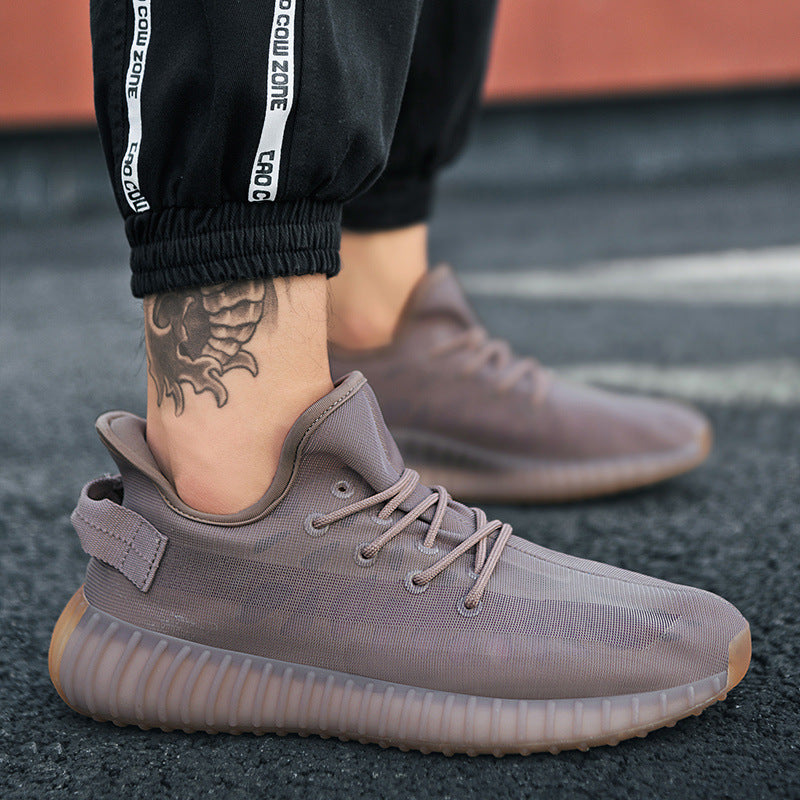 sapatos masculinos adequados para o verão com tecido elástico - O Retalho