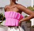 Top Peplum sem mangas - O Retalho