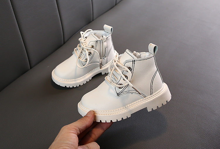Botas Curtas de Couro Sintético para Meninos - O Retalho