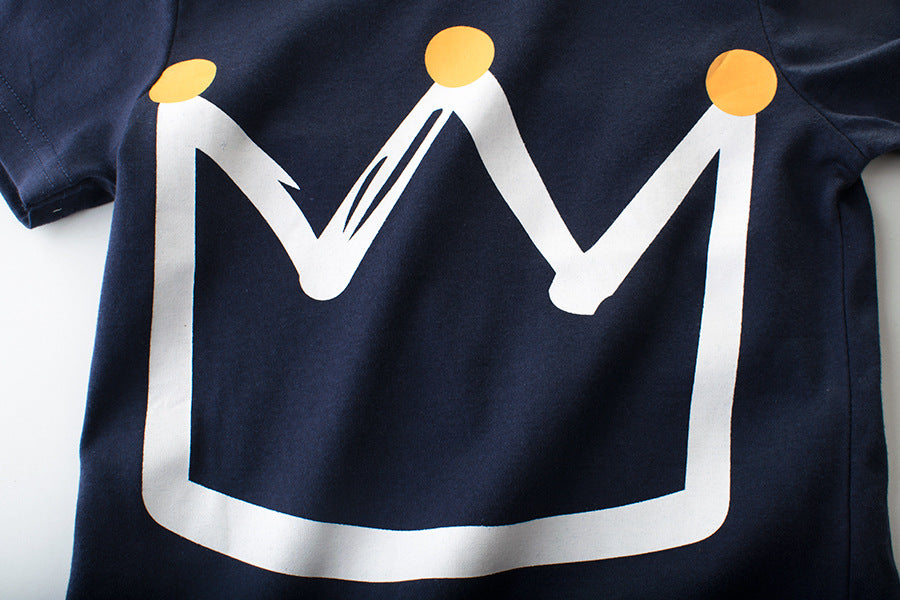 Camiseta infantil de manga curta para meninos - O Retalho