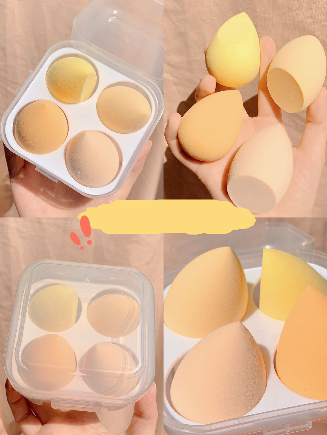 Makeup egg box - O Retalho