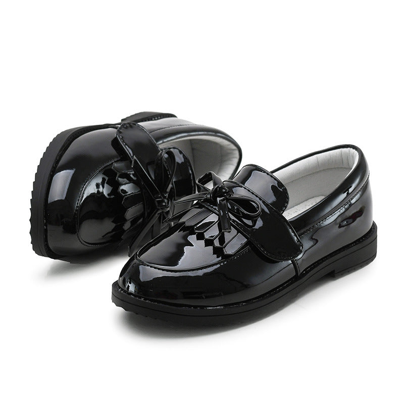 New Korean Black British Style Casual Shoes - O Retalho