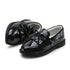 New Korean Black British Style Casual Shoes - O Retalho