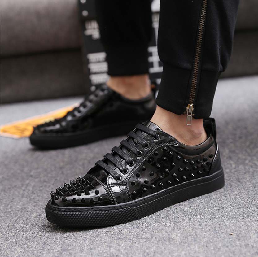 Sapatos de couro da moda europeia e americana para homens - O Retalho