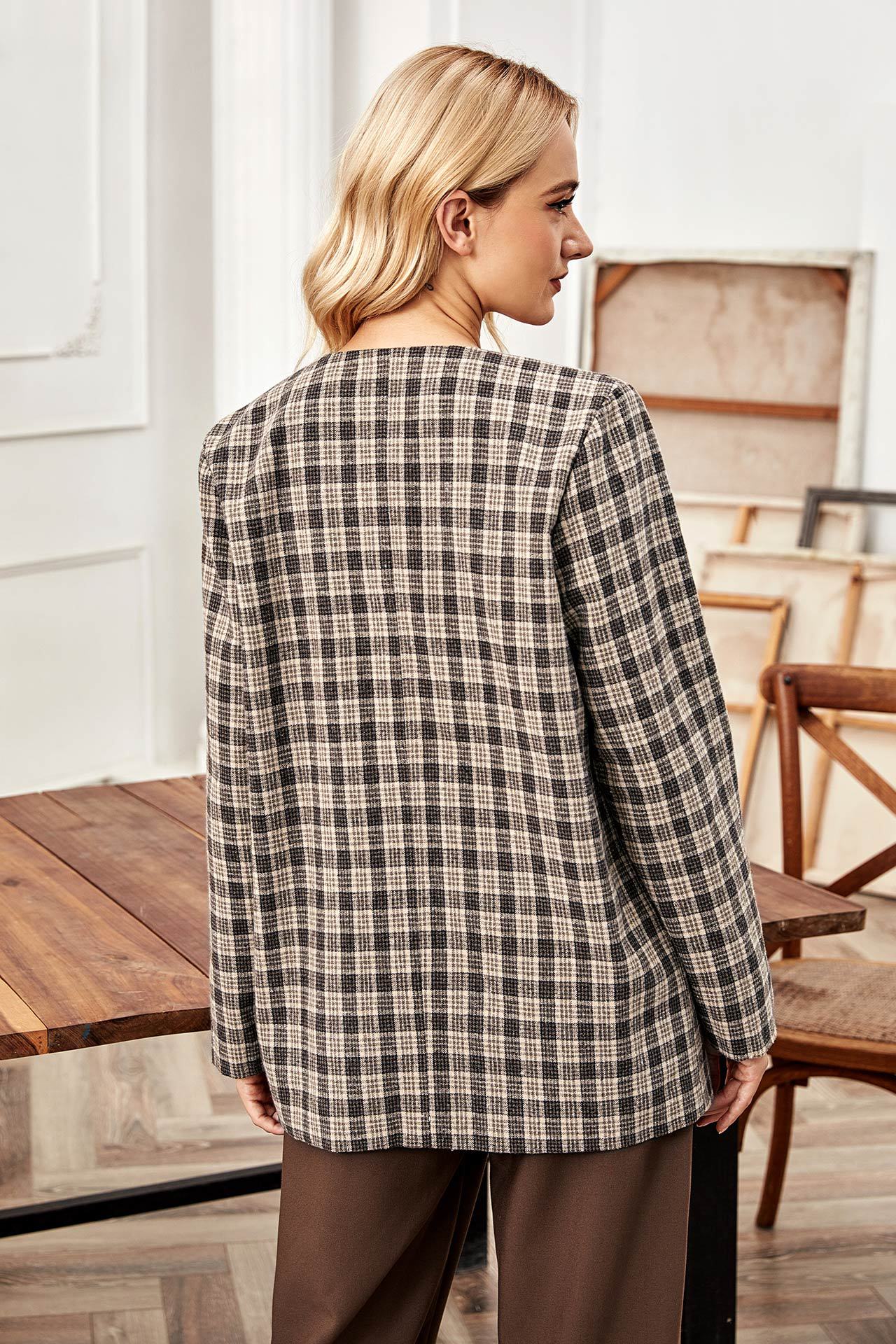 Blazer xadrez inverno - O Retalho