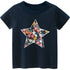 Camiseta infantil de manga curta para meninas no verão - O Retalho