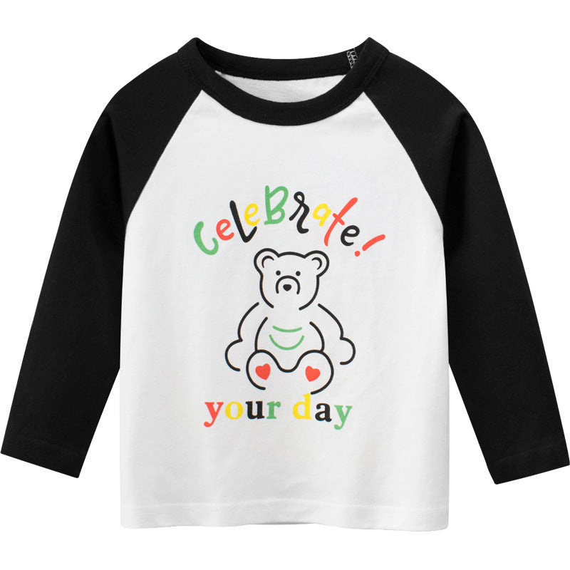 Spring Girls' T-Shirt Long Sleeve T-Shirt Baby Clothes - O Retalho