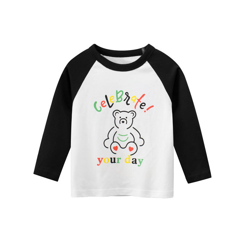 Spring Girls' T-Shirt Long Sleeve T-Shirt Baby Clothes - O Retalho