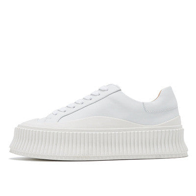 Thick Bottom Inside Increase Small White Shoe Female INS Tide - O Retalho