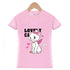 Camiseta de algodão para meninas de manga curta para verão - O Retalho