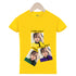 Camiseta de algodão para meninas de manga curta para verão - O Retalho