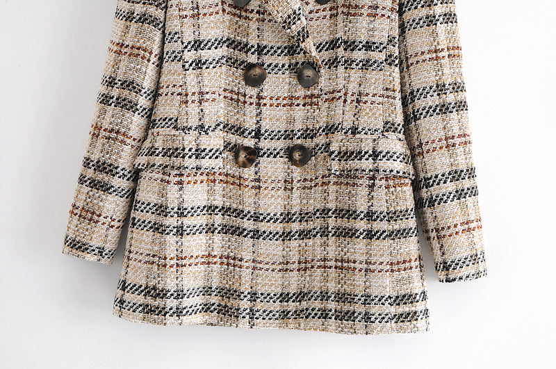 Blazer Casual com Textura Xadrez - O Retalho