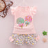 Girls Cartoon Two-Piece Korean Children's Clothing Cotton Girls Issued On Behalf Of - O Retalho