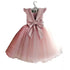 vestido longo de princesa com laço para aniversário - O Retalho