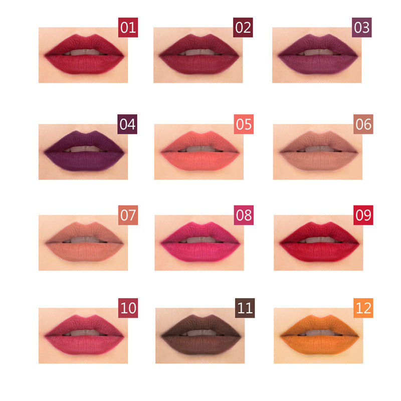 Waterproof Non-marking Matte Velvet Lipstick Pen - O Retalho