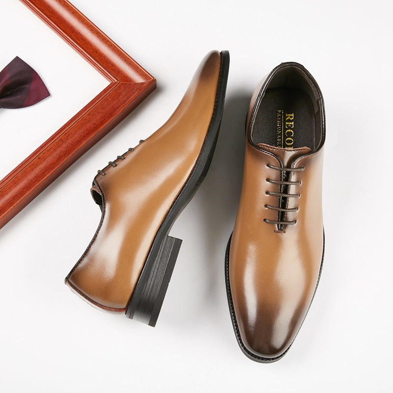 sapatos de couro polido à mão para homens - O Retalho
