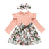 vestido de algodão elegante para meninas no inverno - O Retalho