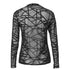 Blusa de Malha Transparente com Manga Longa - O Retalho