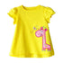 Girls' Cotton Short-sleeved T-shirt - O Retalho
