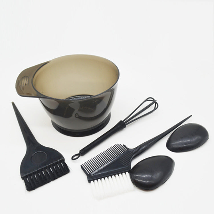 Conjunto de Tigelas e Pincéis para Tingimento de Cabelo com Toucas para Orelhas - Ferramentas de Beleza para Coloração de Cabelo - O Retalho