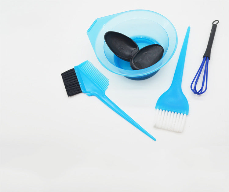 Conjunto de Tigelas e Pincéis para Tingimento de Cabelo com Toucas para Orelhas - Ferramentas de Beleza para Coloração de Cabelo - O Retalho
