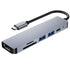 Adaptador multifuncional 6, 4k Hd Usb em 1 - O Retalho
