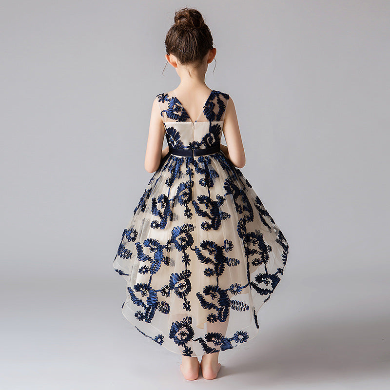 Vestido de princesa para meninas com flores - O Retalho