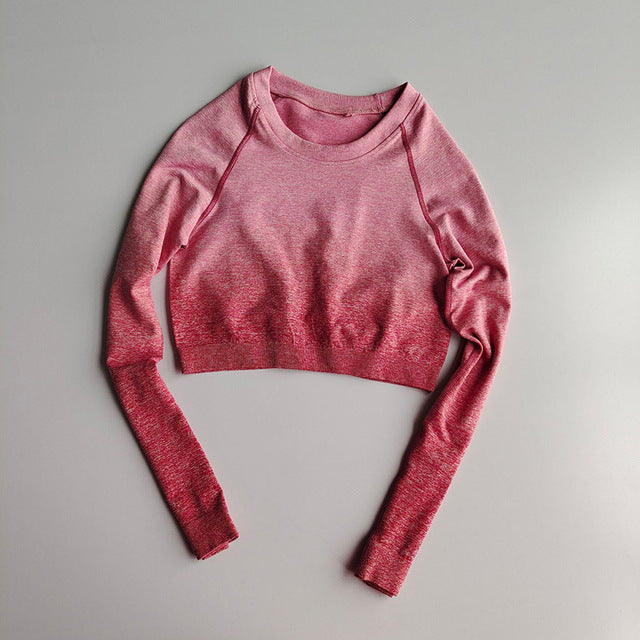 Conjunto de Calças e Blusa de Yoga Sem Costuras para Mulheres - Conforto e Estilo em Harmonia - O Retalho