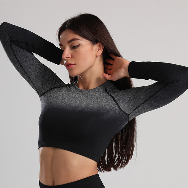 Conjunto de Calças e Blusa de Yoga Sem Costuras para Mulheres - Conforto e Estilo em Harmonia - O Retalho