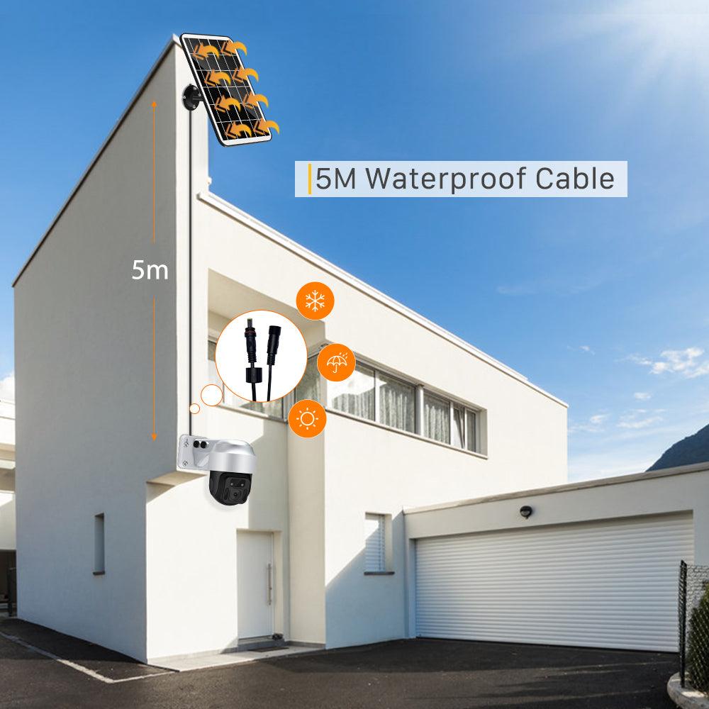 Câmera de vigilância WiFi sem fio movida a energia solar - O Retalho
