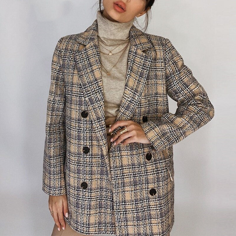 Blazer xadrez de inverno - O Retalho